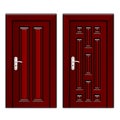 Luxury mahogany wooden door