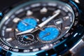 Luxury man watch detail. Macro photo Royalty Free Stock Photo