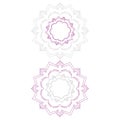 Luxury Mandala Set Grey Purple