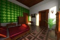 Luxury manor interior - bedroom