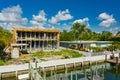 Luxury mansion under construction Miami Beach Royalty Free Stock Photo