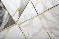 Luxury marble background with golden lines. AI Generative Royalty Free Stock Photo