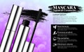 Luxury mascara brush silver package with eyelash applicator Cosmetics Package Design Promotion Product pink background