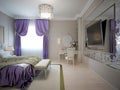 Luxury master bedroom Royalty Free Stock Photo