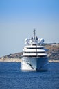 Luxury mega yacht Royalty Free Stock Photo
