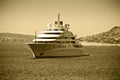 Luxury mega yacht Royalty Free Stock Photo