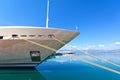 Luxury mega-yacht Royalty Free Stock Photo