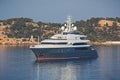 Luxury mega yacht Royalty Free Stock Photo