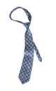 Luxury men's silk tie isolated on white background. Father's day gift.