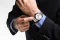 Luxury men wristwatch Royalty Free Stock Photo