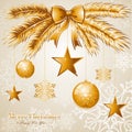 Luxury Merry Christmas background EPS10 vector fil
