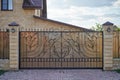 Luxury metal wrought side sliding gates