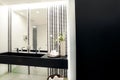 Luxury modern bathroom suite with bath and wc Royalty Free Stock Photo