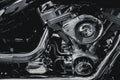 Luxury modern chrome Chopper Engine art