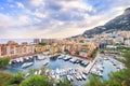 Luxury Monaco-Ville harbour of Monaco, Cote d`Azur Royalty Free Stock Photo