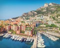 Luxury Monaco-Ville harbour of Monaco, Cote d`Azur Royalty Free Stock Photo