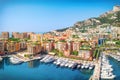 Luxury Monaco-Ville harbour of Monaco, Cote d`Azur Royalty Free Stock Photo