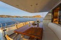 Luxury Motor Yacht at Cape Sounion, Greece