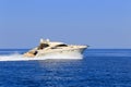 Luxury motor yacht. Fast motor boat