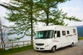 Luxury motorhome. Royalty Free Stock Photo