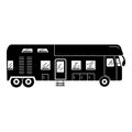 Luxury motorhome icon, simple style