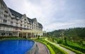 Luxury mountain resort at winter in Dalat, Vietnam Royalty Free Stock Photo