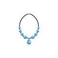 Luxury necklace female accessory icon