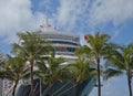 Luxury Ocean-liner Docked in Honolulu, Hawaii