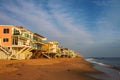 Oceanfront homes of Malibu beach in California