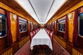 Luxury old train carriage Royalty Free Stock Photo