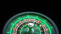 Luxury Online Casino Gambling Roulette Wheel 3D Realistic With Neon Lights - 3D Illustration Royalty Free Stock Photo