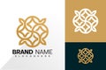 Luxury ornament logo vector design. Abstract emblem, designs concept, logos, logotype element for template Royalty Free Stock Photo