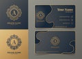 Luxury ornamental logos and business cards template