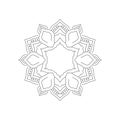 Luxury Ornamental Mandala isolated on White