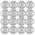 Luxury ornaments, mandalas vint. BLACK ON WHITE