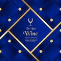 Luxury packaging template in modern style for wine cover, beer b Royalty Free Stock Photo