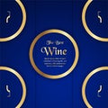 Luxury packaging template in modern style for wine cover, beer b Royalty Free Stock Photo