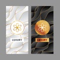Luxury packaging templates texture for luxury products background. Label frame or tag