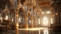 Luxury Palace Interior, Realistic fantasy interior of the palace