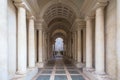 Luxury palace with marble columns in Rome