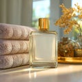 Luxury Perfume Bottle Clean Fresh Scent Photography Royalty Free Stock Photo