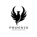 Luxury phoenix logo concept