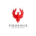 Luxury phoenix logo concept