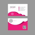 Luxury pink businesscard template design