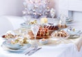 Luxury place setting for Christmas Royalty Free Stock Photo