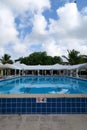 Luxury Pool in Tropical Setting Royalty Free Stock Photo