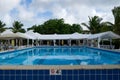 Luxury Pool in Tropical Setting Royalty Free Stock Photo