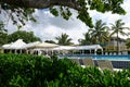 Luxury Pool in Tropical Setting Royalty Free Stock Photo