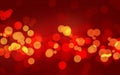 Luxury powerful red glowing Bokeh background