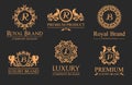 Luxury Premium Logo With Monograms and Gold